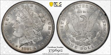 1881-CC $1 GSA Hoard MS64