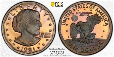 1981-S SBA$1 Type 1 PR69DCAM