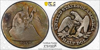 (1872-77) 50C KM-R5.3 C/M on U.S. 50C N1