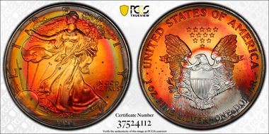 1999 $1 Silver Eagle MS67