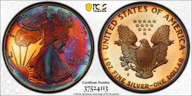 1986-S $1 Silver Eagle PR67DCAM