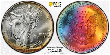 1995 $1 Silver Eagle MS65
