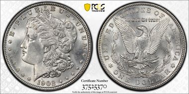 1902 $1 MS65