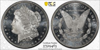 1880/9-S $1 VAM 11, 0/9 Overdate MS67DMPL