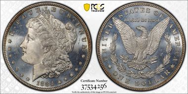 1884 $1 MS66+ PL