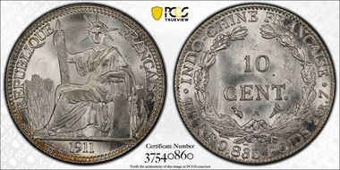 1911-A 10C Lec-150 MS66