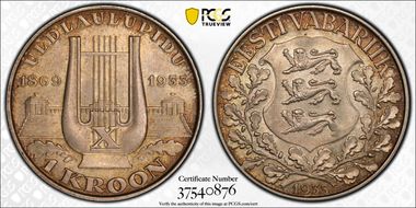 1933 Kroon 10th Singing Festival MS64