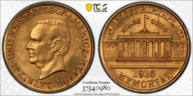 1916 G$1 McKinley MS63