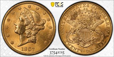 1907 $20 Liberty N1