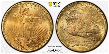 1910-D $20 MS66+