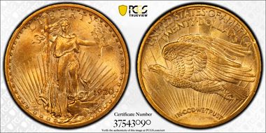 1920-S $20 MS64
