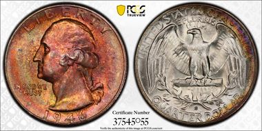 1946-S/S 25C RPM, FS-501 MS66