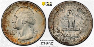 1951-D 25C DDO FS-101 MS66