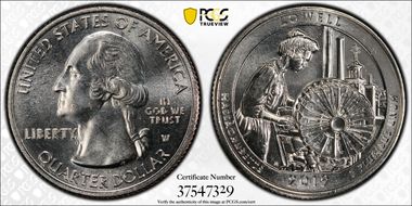 2019-W 25C Lowell NP MS65