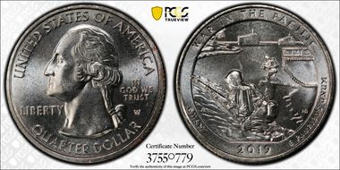 2019-W 25C War in the Pacific NP Early Find MS67