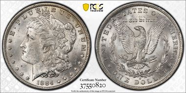 1884-O/O $1 VAM 10 MS63