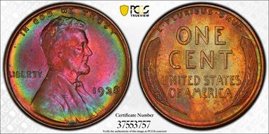1938 1C MS65RB