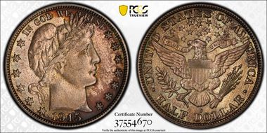 1915-S 50C MS65