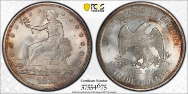 1876 T$1 Type I/I MS65