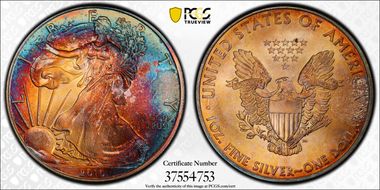 2010 $1 Silver Eagle MS68