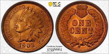 1903 1C MS66RD