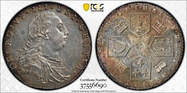 1787 6D S-3749 Hearts MS62