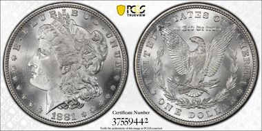 1881 $1 MS66+