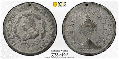 (1800) WM Med. Washington Funeral, Urn XF40