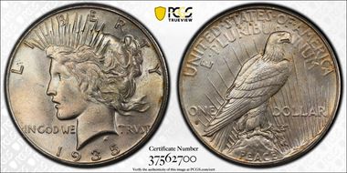1935-S $1 MS64