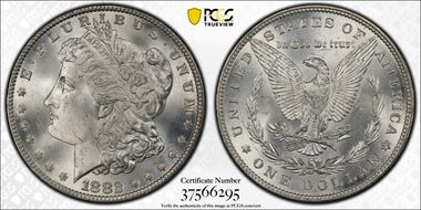 1882 $1 MS66+ 