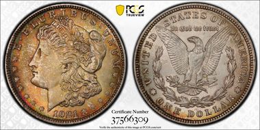 1921 $1 Morgan MS63