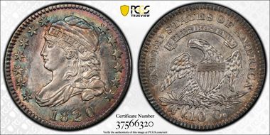 1820 10C Large 0 MS63
