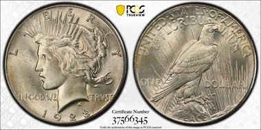 1928 $1 MS65