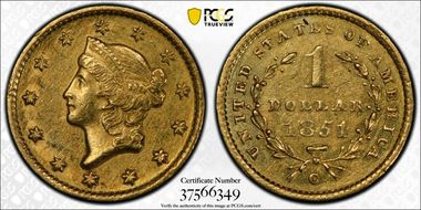 1851-C G$1 MS61
