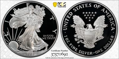 1999-P $1 Silver Eagle PR70DCAM