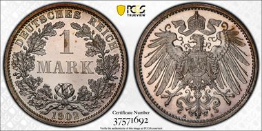 1902-A Mark J-17 PR64DCAM