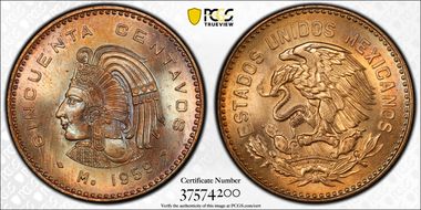 1959-Mo 50C KM-450 MS65RB
