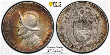 1930 1/4 B KM-11.1  Ag AU53