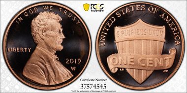 2019-W 1C Shield  First Strike PR70DCAM