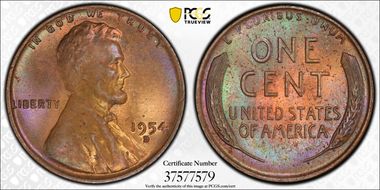 1954-D 1C MS65BN