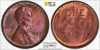 1939 1C MS65RB