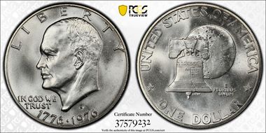 1976-S $1 Silver MS67