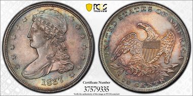 1837 50C MS63
