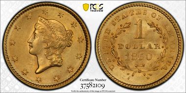 1850 G$1 MS64+