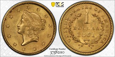 1851 G$1 MS64+