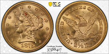 1879 $2.50 MS65