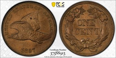 1857 1C Flying Eagle N1