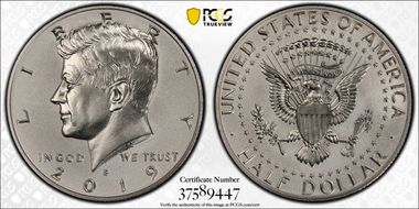 2019-S 50C Kennedy Enhanced Rev PR Half Dollar Set PR70