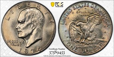 1974 $1 MS64