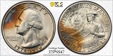 1976-S 25C Silver MS67